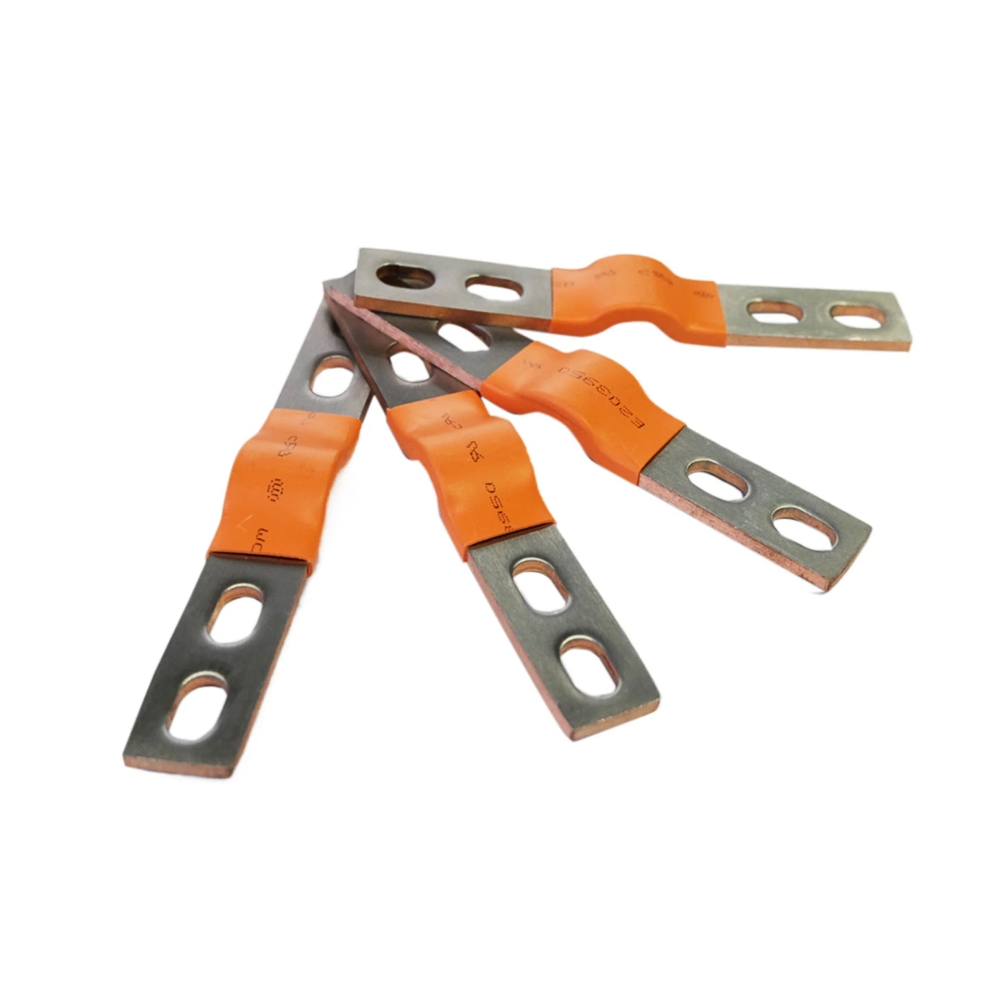 4PCS Flexible 4 holes Nickel-Plated Copper Bus Bar ,Battery Contact strip for EVE Double-hole Pole Cell