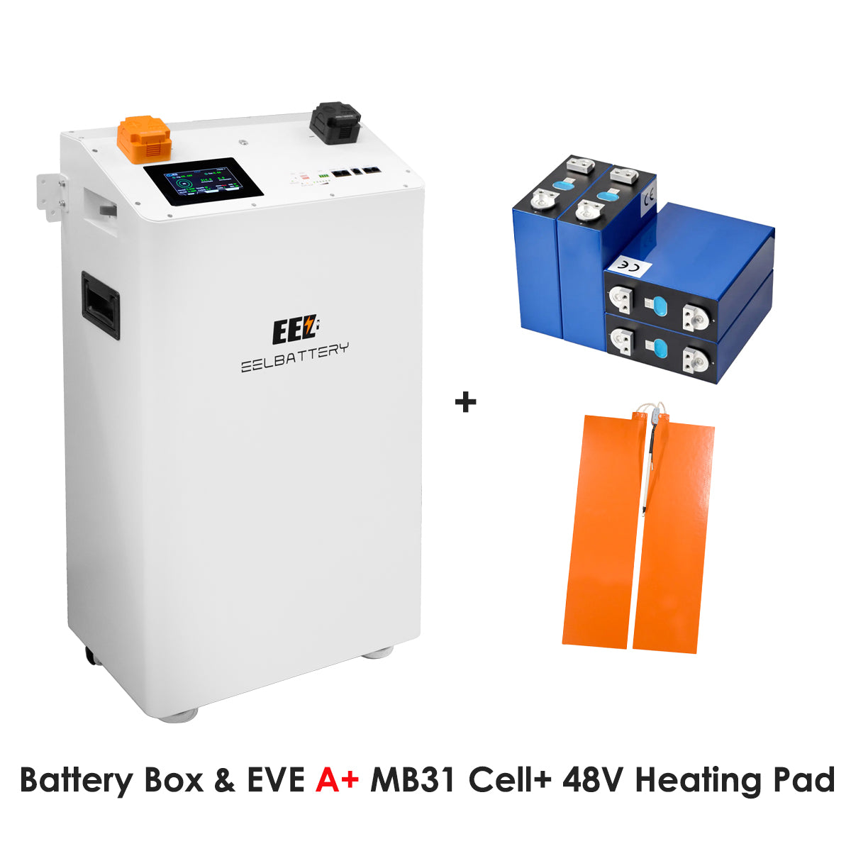 US Stock Pre-sale White V19 BMS V3 Vertical Box 16s 3.2V Lifepo4 Home Energy Storage Vertical EEL Battery Box
