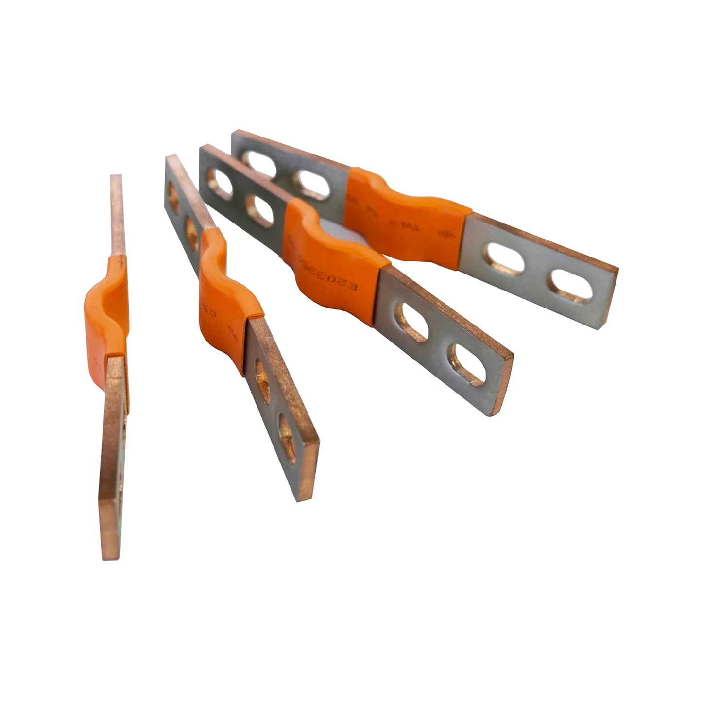 4PCS Flexible 4 holes Nickel-Plated Copper Bus Bar ,Battery Contact strip for EVE Double-hole Pole Cell