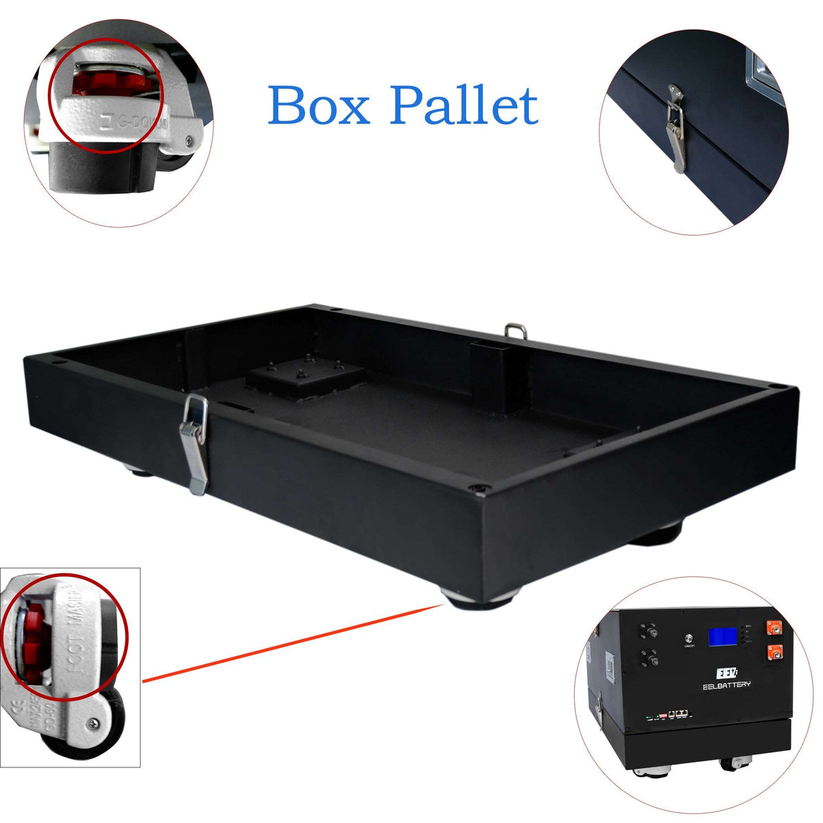 Eel Rack EEL 48V 16S Battery Box Server Rack Special Wheel Chassis, shipping fr ...