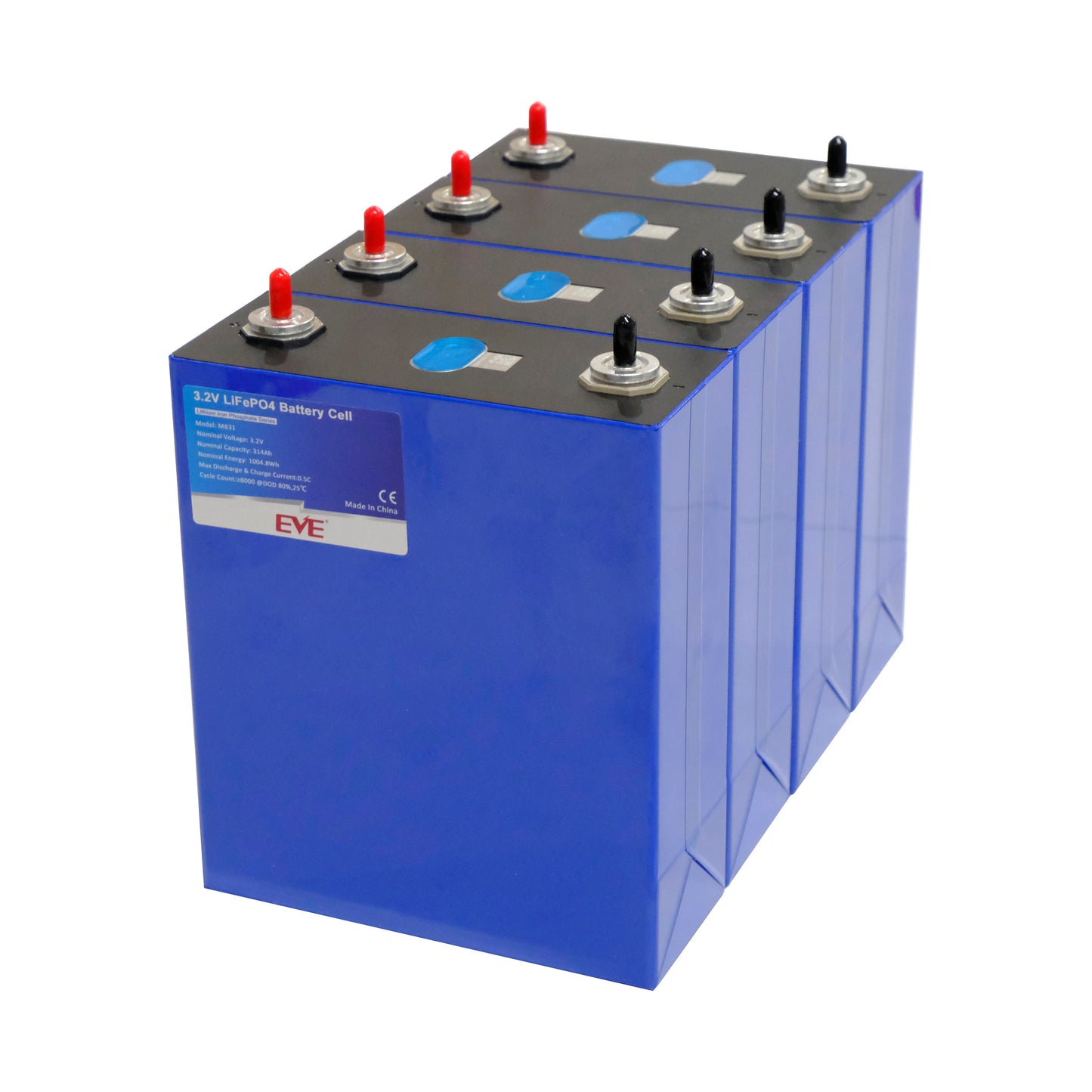 4pcs Grade A EVE 3.2V 314Ah MB31 Rechargeable LiFePO4 Battery cells | USA Stock