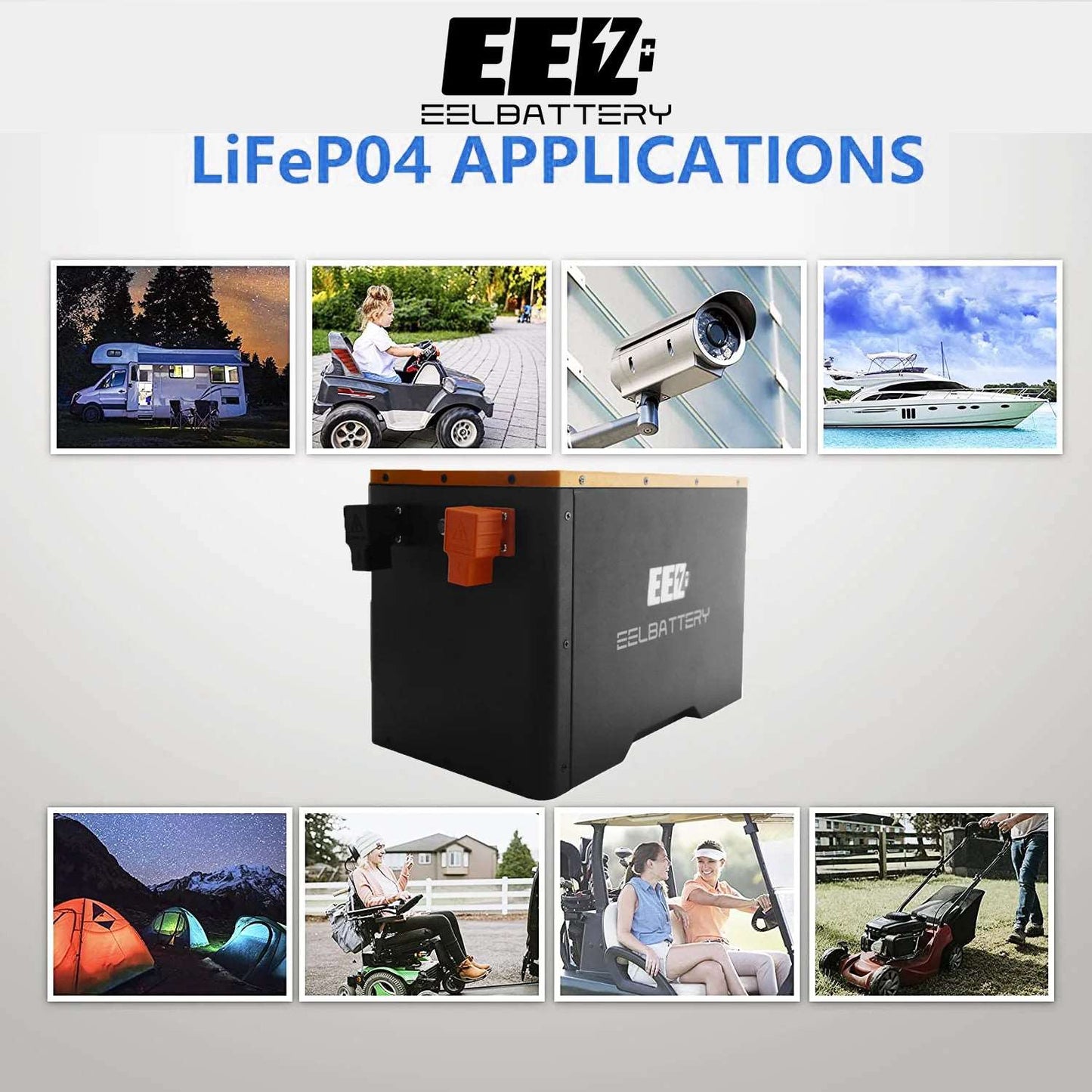 EEL 12V DIY battery box can be widely used in small household energy storage, outdoor power supply, small boat power supply and other usage scenarios.