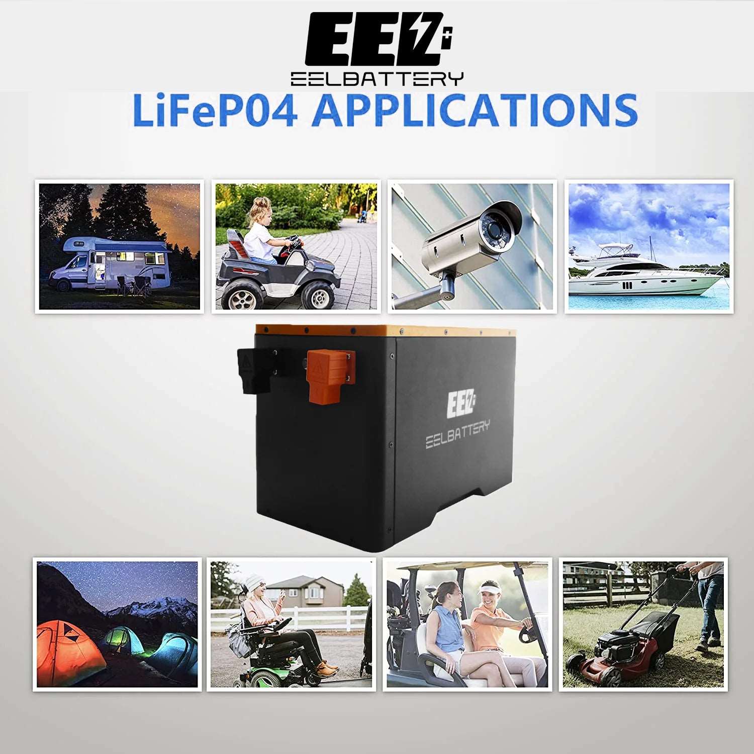 EEL 12V DIY battery box can be widely used in small household energy storage, outdoor power supply, small boat power supply and other usage scenarios.
