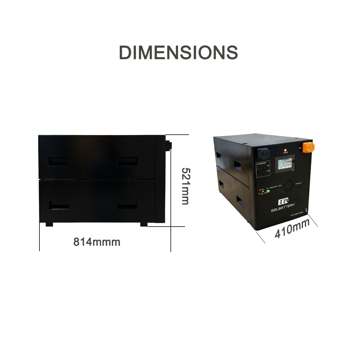 EEL 48V 32kWh EVE MB56 DIY LiFePO₄ Battery Box V2 with JK 300A BMS