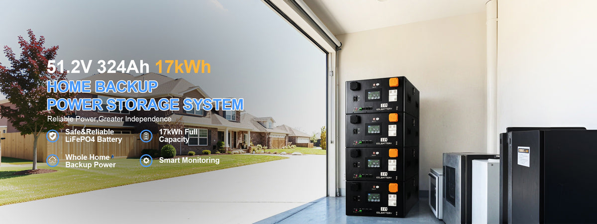 EEL 51.2V 324Ah 17kwh deep cycle lifepo4 home energy storage battery