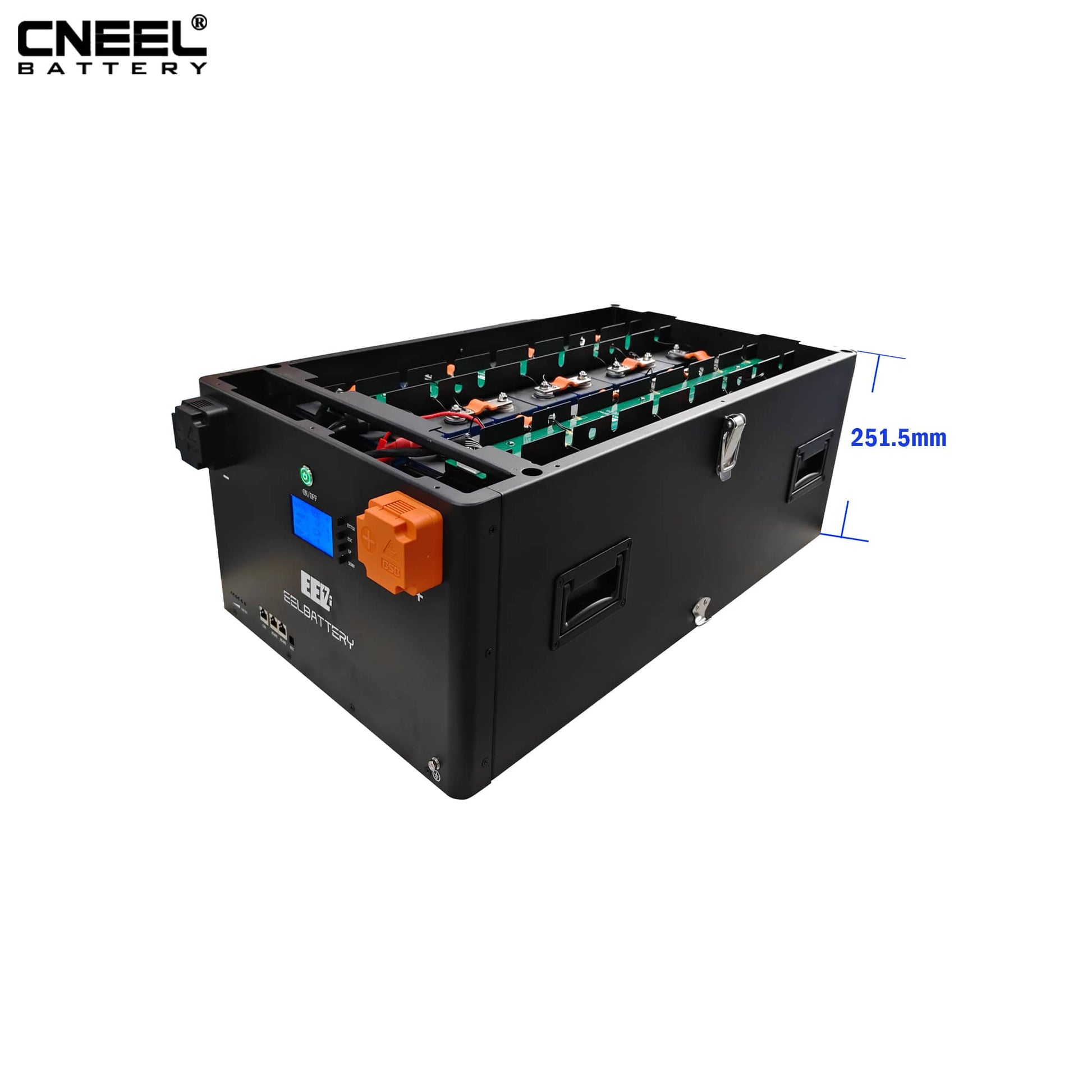 EEL 48V 300A battery case side view