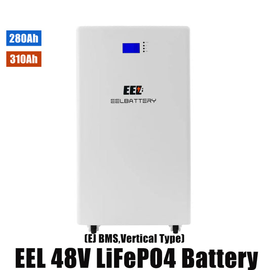 EEL 10kWh 15kWh 16S 48V Akkupacks für Solar LiFePO4 230Ah 280Ah Power Bank 200A BMS BT 10E Camping Mobile Power Server Rack