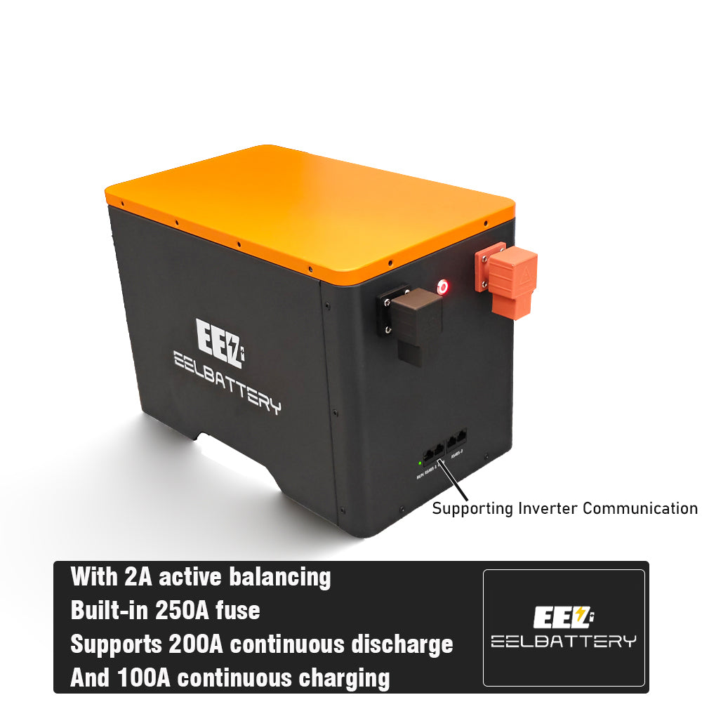 JK 12V DIY battery box with JK 200A BMS and supporting inverter communication.