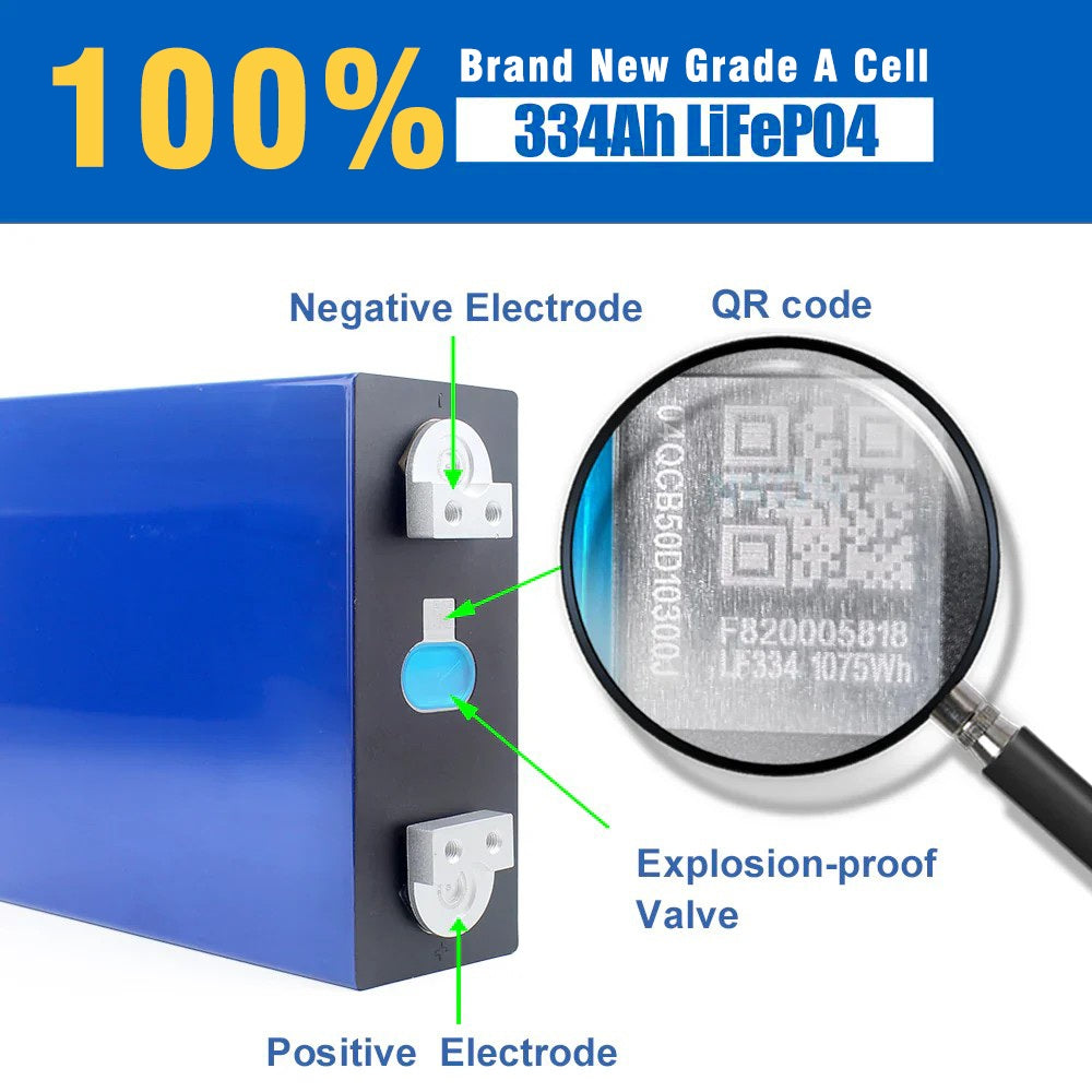 EVE LF334 battery cells with original QR code