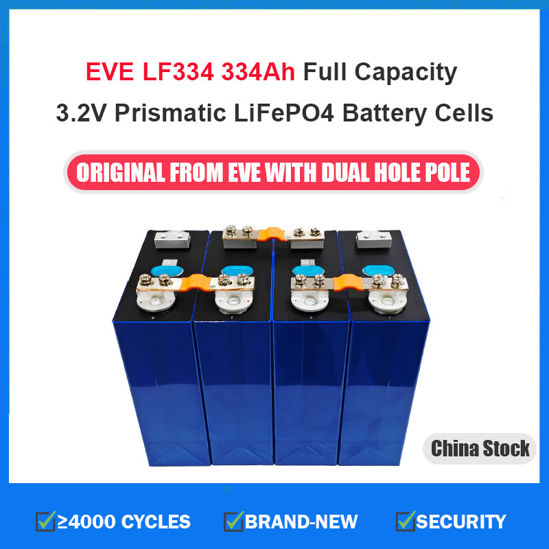 EVE LF334 334Ah prismatic lifepo4 cells for RVEV ,home energy storage system,china stock.