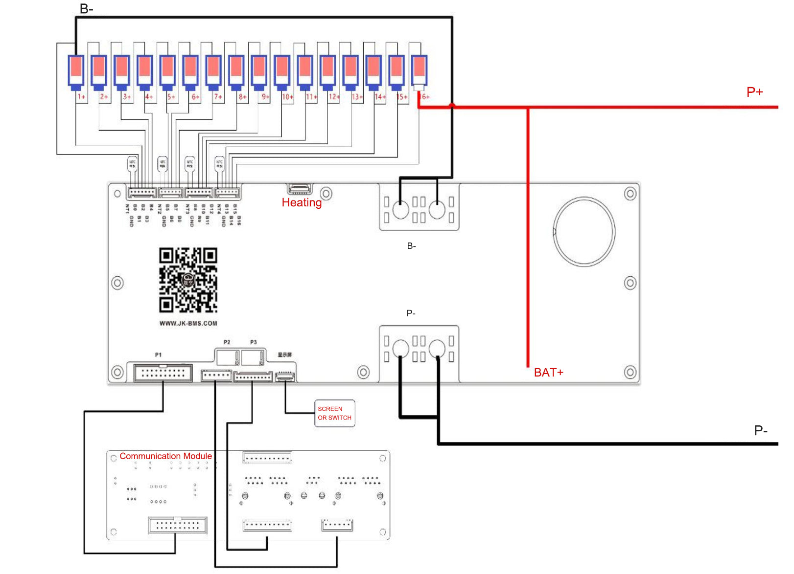 JK Inverter BMS wiring diagram