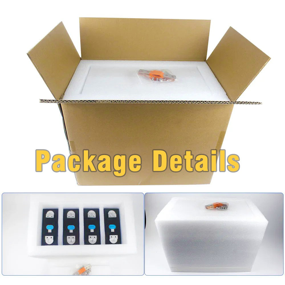 4PCS EVE LF334 334Ah LiFePO4 Battery Cells With Dual Hole Studs ,Grade A Prismatic