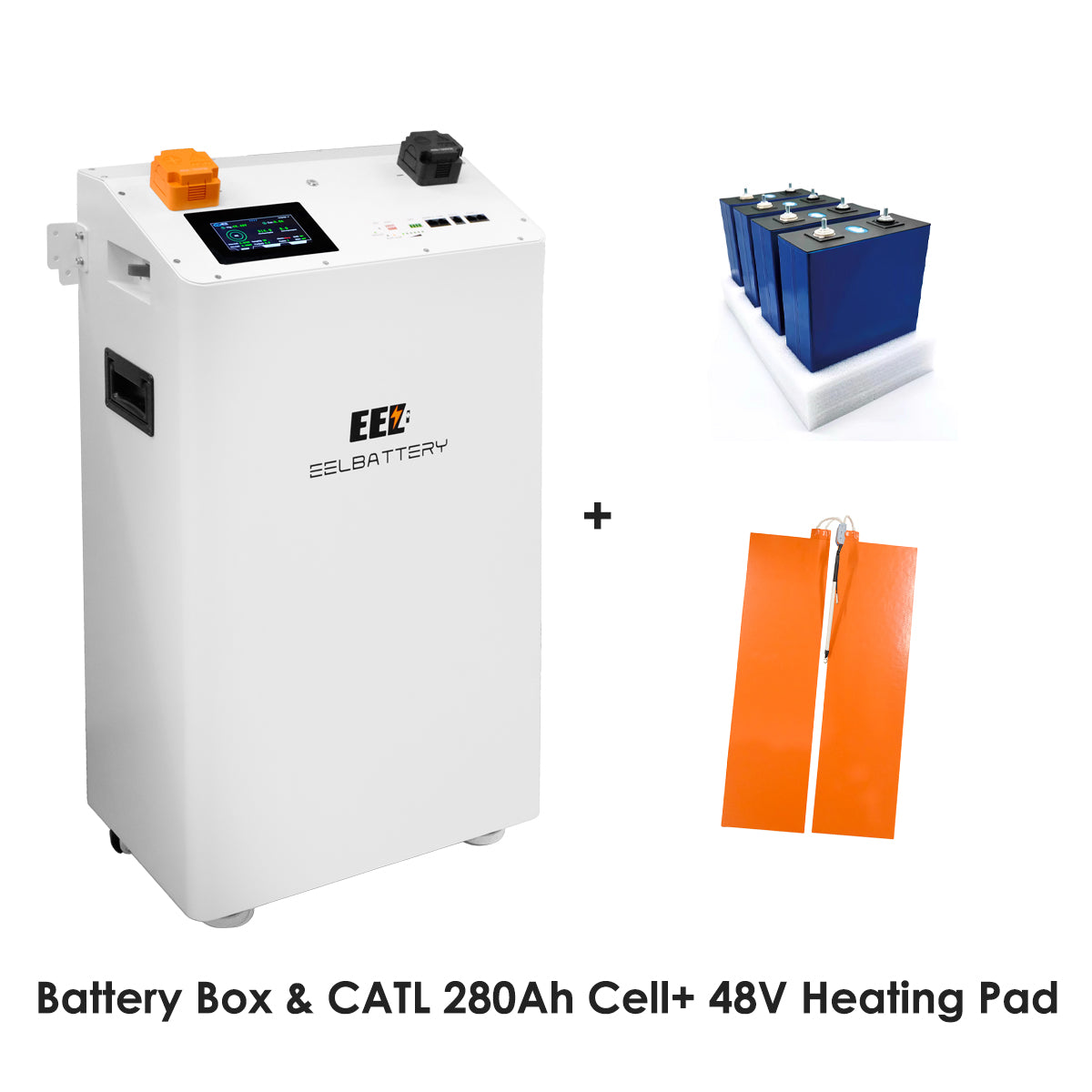 US Stock Pre-sale White V19 BMS V3 Vertical Box 16s 3.2V Lifepo4 Home Energy Storage Vertical EEL Battery Box